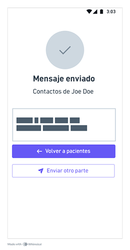 Wireflow: confirmación del mensaje